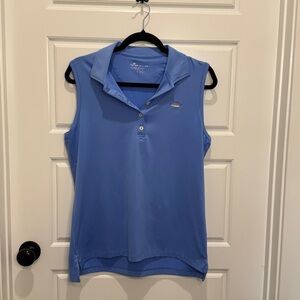 Peter Millar Women’s Blue Golf Shirt L Breathable Sporty
